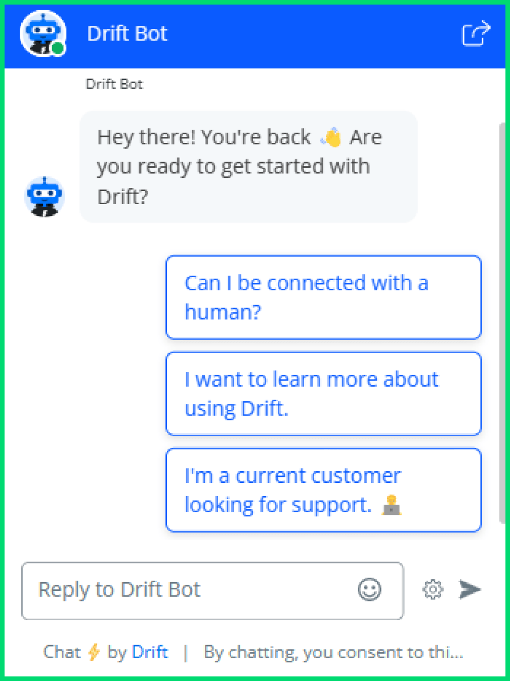 Returning Site Visitor Greeting Bot