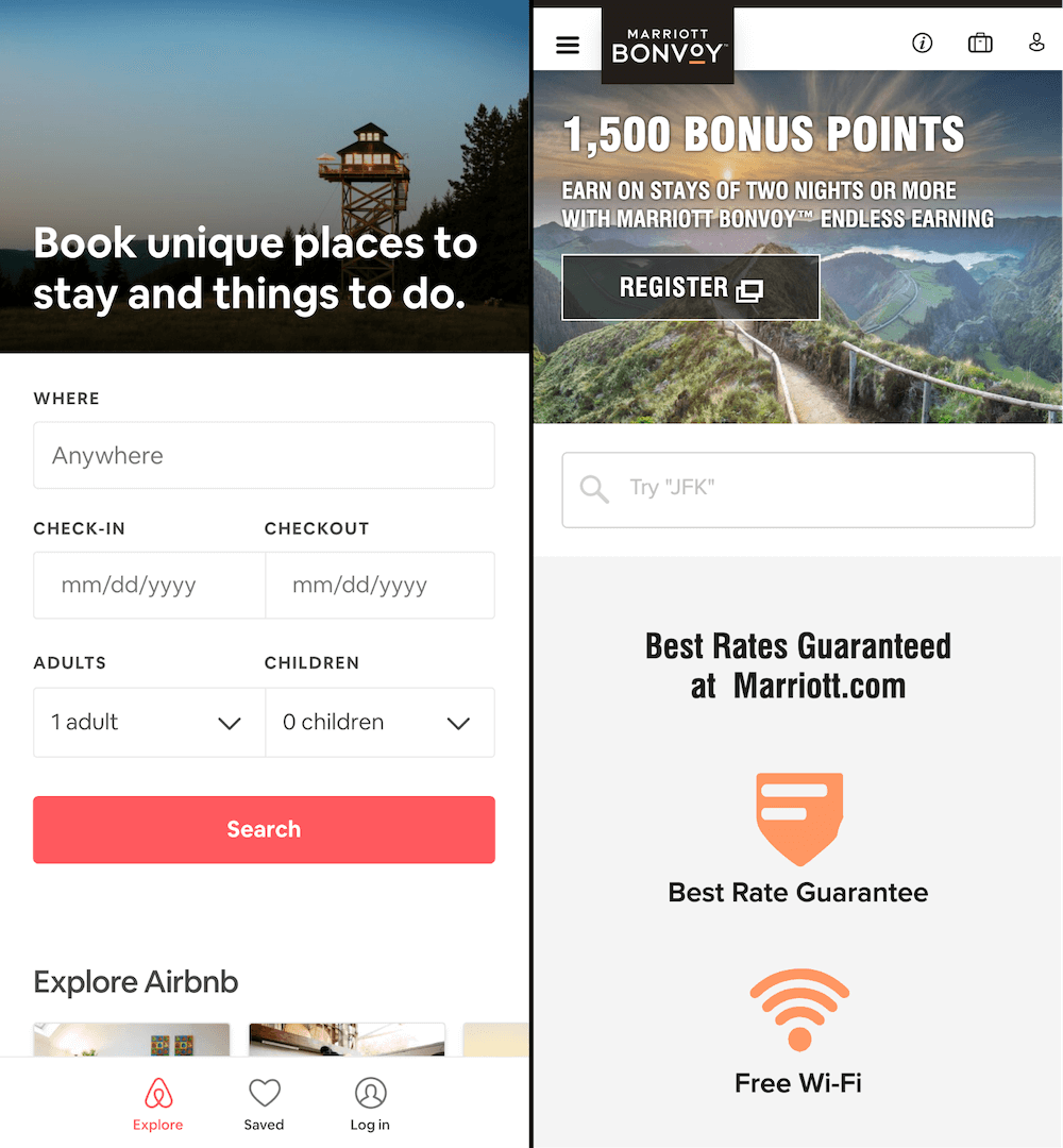 Airbnb vs Marriott