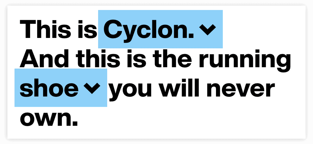 Cyclon running shoe