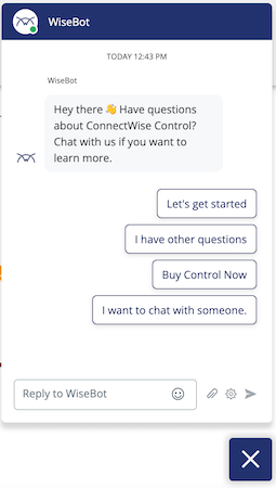 ConnectWise chatbot