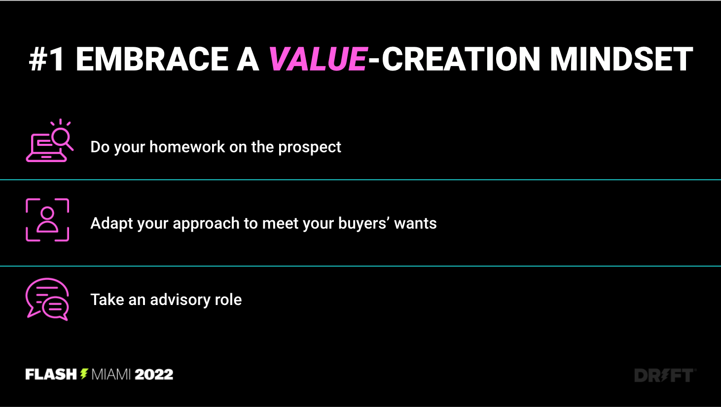 Create value for buyers with every interaction